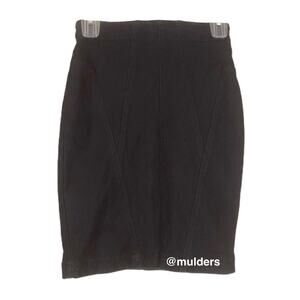 Urban Outfitters Silence + Noise | black fitted mini pencil skirt size 0